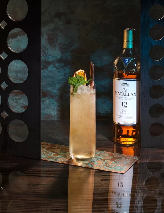the macallan double cask 12 cobbler whisky serve