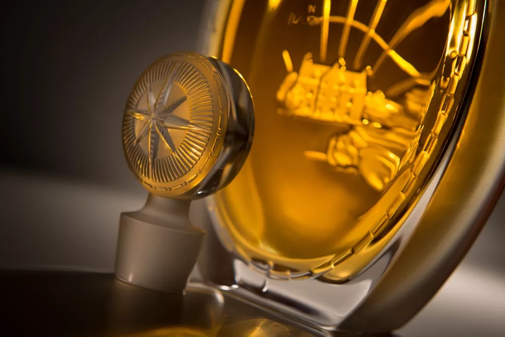 Golden Age of Travel Mood Shot Bottle and Stopper The Motor Car