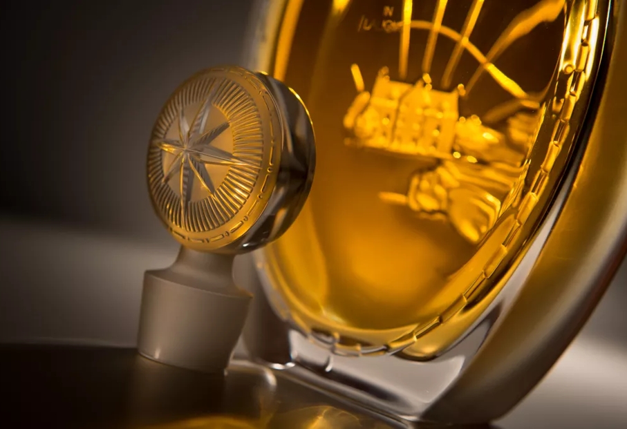 Golden Age of Travel Mood Shot Bottle and Stopper The Motor Car