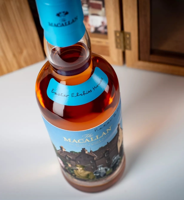 The Macallan Anecdotes of Ages Collection: Easter Elchies House Mood Shot of Bottle Top