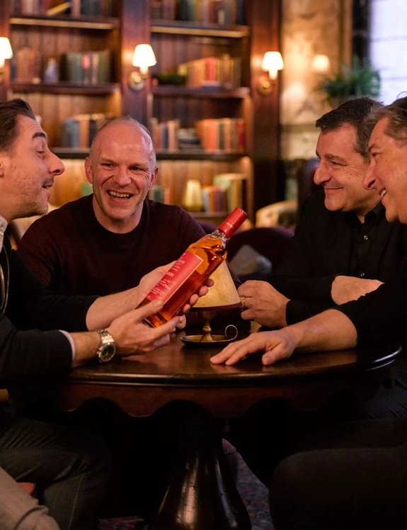 The Macallan Distil Your World London Roca Brothers Gathering Around Bottle