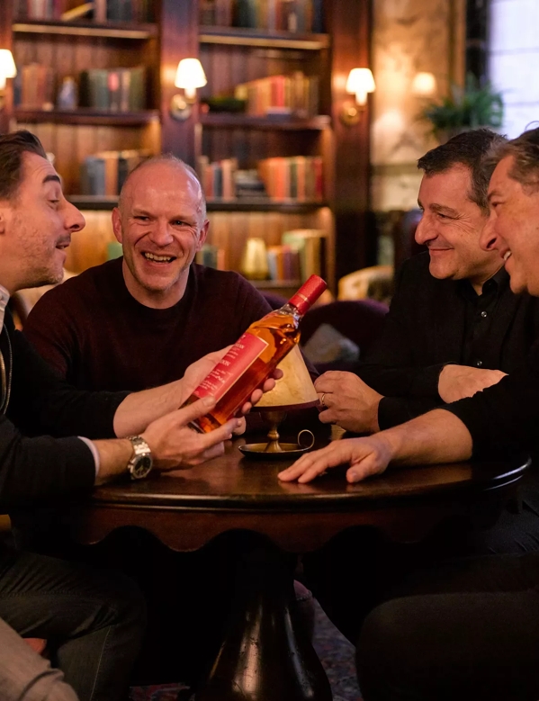 The Macallan Distil Your World London Roca Brothers Gathering Around Bottle