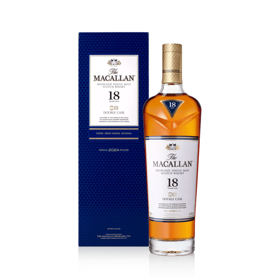the macallan whisky bottle and pack