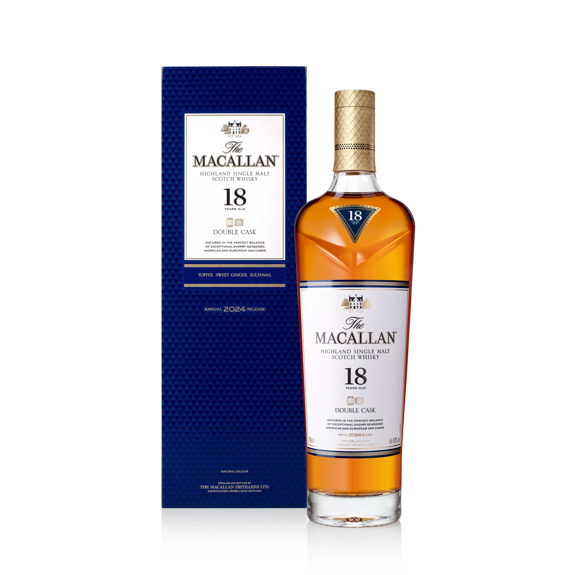 the macallan whisky bottle and pack