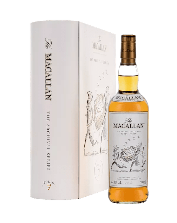 The Macallan Archival Series Folio 7 Bottle with Pack Angled