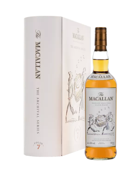 The Macallan Archival Series Folio 7 Bottle with Pack Angled