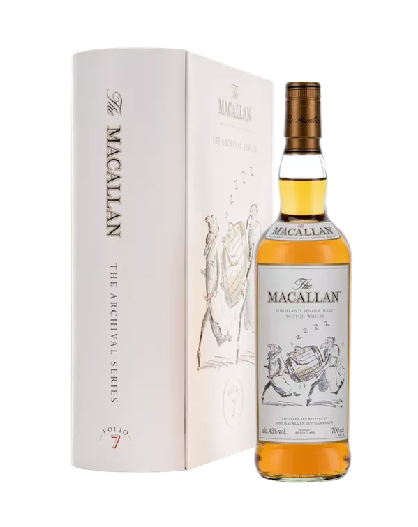 The Macallan Archival Series Folio 7 Bottle with Pack Angled
