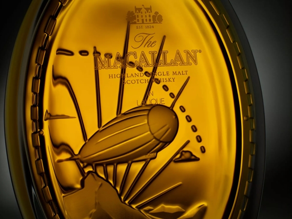 Golden Age of Travel Bottle Detail The Airship 