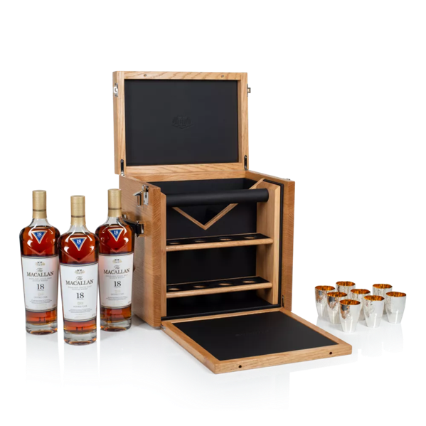 The Macallan Companion Set with Bottles of Macallan 18 YO and Tumblers