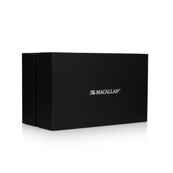 The Macallan Rock Glasses Closed Box with Macallan Logo