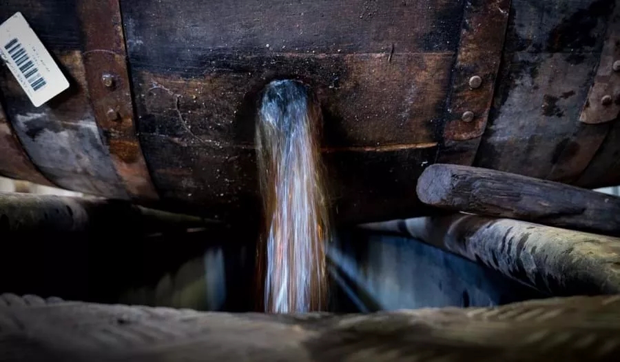 The Macallan Cask Being Disgorged