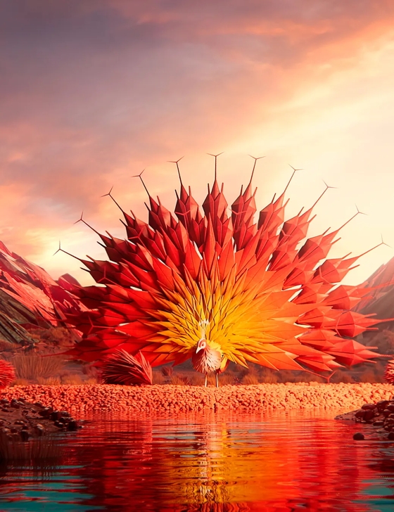 Symbolic Peacock Bicentenary Art