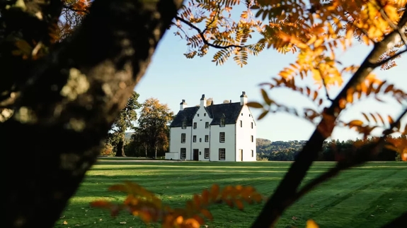 Easter Elchies House Through Trees on The Macallan Estate