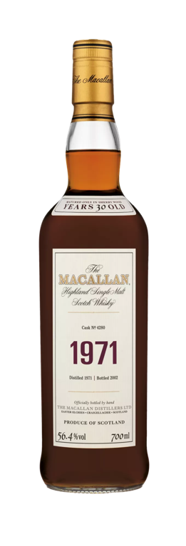 The Macallan fine and rare whisky bottle