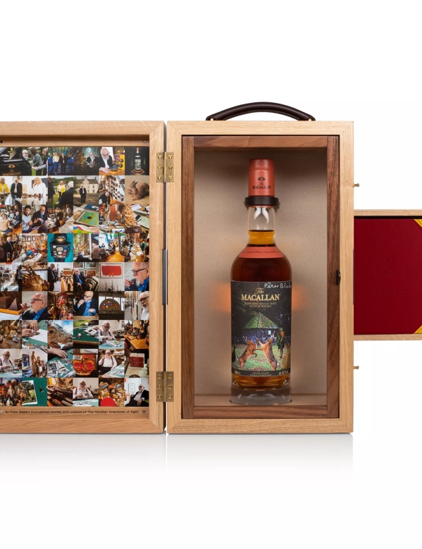 The Macallan Anecdotes of Ages Collection: The Macallan Mausoleum Bottle in Box with Red CArd
