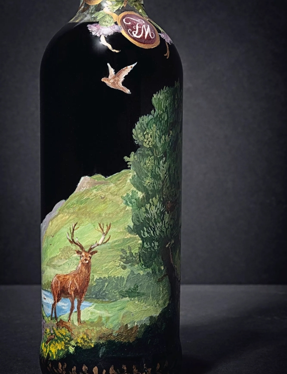 The Macallan 1926 60 Year Old Bottle Artwork with Deer