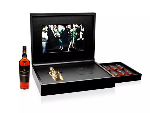 The Macallan Masters of Photography Mario Testino Product Box and Bottle