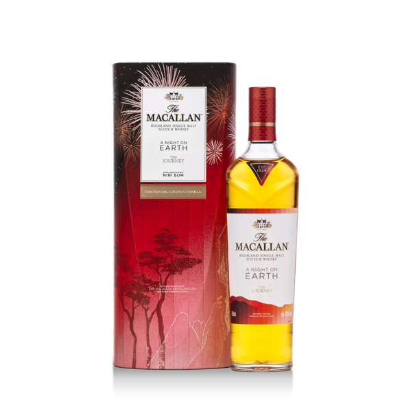 the macallan a night on earth the journey bottle and pack