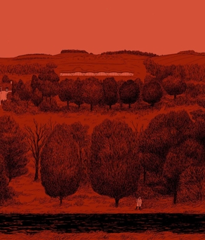 The Macallan Red estate illustration
