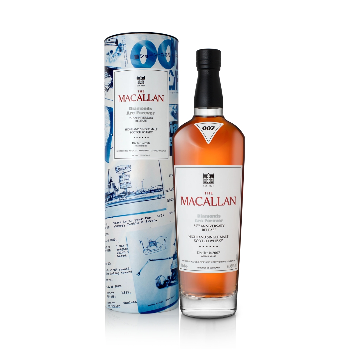 MACALLAN 007 55周年記念　ウイスキー 700ml MAC-2025-LYRA-Diamonds-Are-