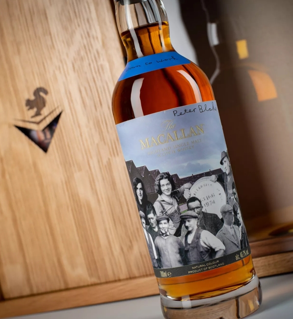 The Macallan Anecdotes of Ages Collection: Down to Work Bottle Mood Shot