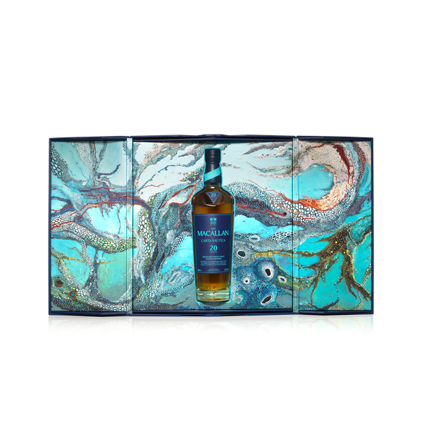 Carta Nautica 20 YO pack opened with bottle