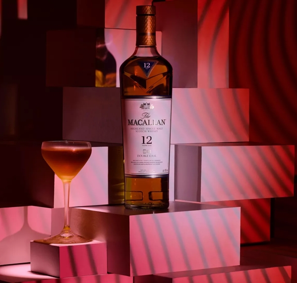 the macallan double cask 12 whisky serve