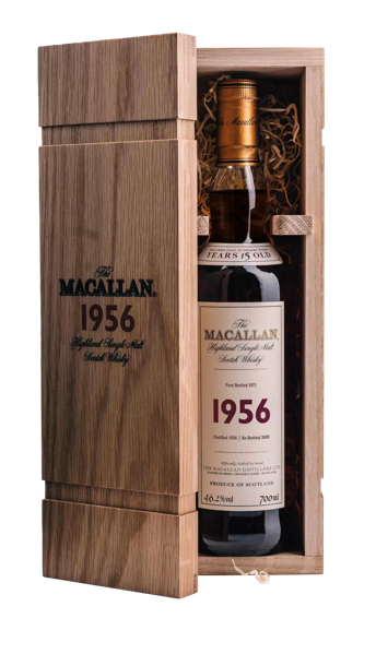 The Macallan Fine and Rare Collection 1956 Bottled 1971 Bottle in Box Open