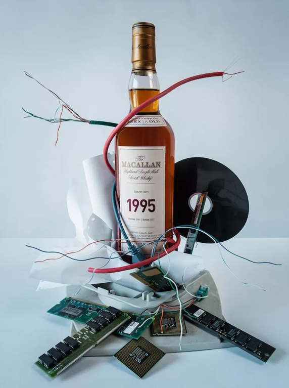The Macallan Fine and Rare 1990s with Objects Unique to 90s