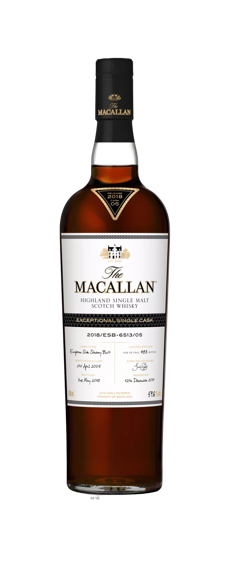 the macallan exceptional single cask whisky bottle