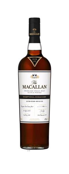 the macallan exceptional single cask whisky bottle