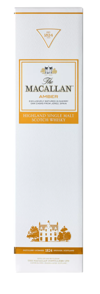 The Macallan 1824 Series Amber Pack Shot