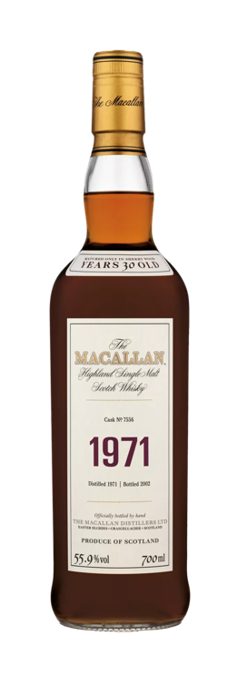 The Macallan fine and rare whisky bottle