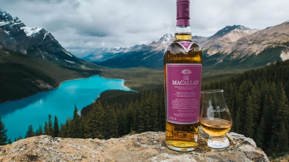 The Macallan Edition No. 5 with Dram and Loch Backdrop