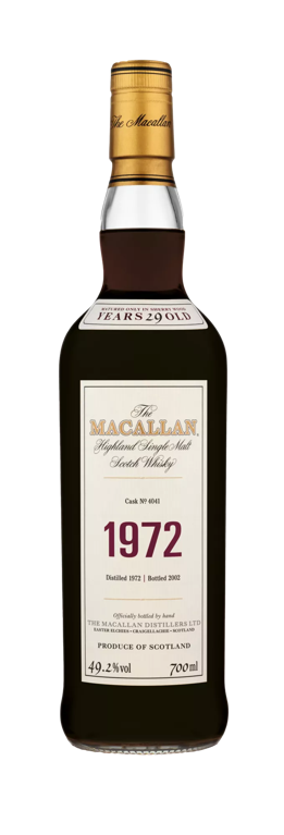 The Macallan fine and rare whisky bottle
