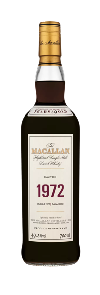 The Macallan fine and rare whisky bottle