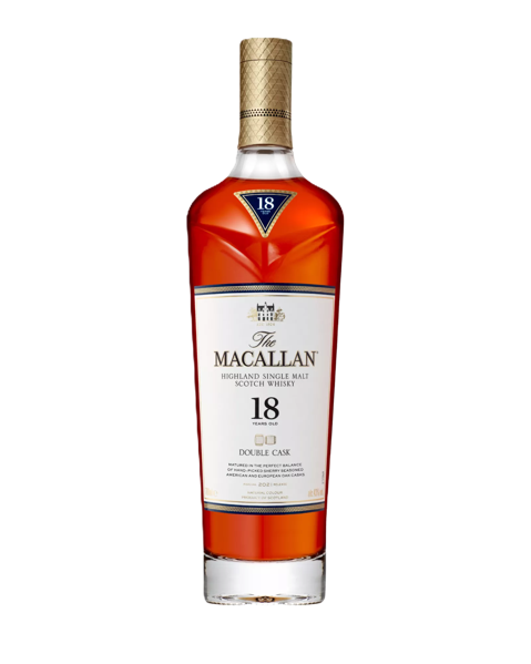 the macallan double cask whisky bottle