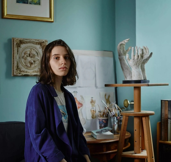 The Macallan The Reach artist saskia robinson portrait with sculpture
