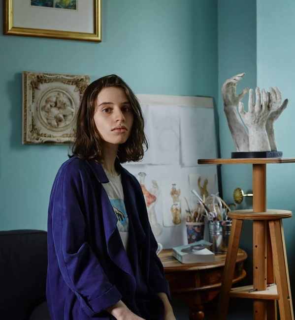 The Macallan The Reach artist saskia robinson portrait with sculpture