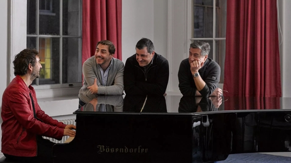 Distil Your World London Roca Brothers and Mischa playing piano 