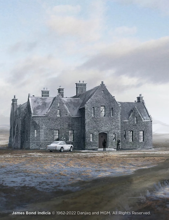 The Macallan James Bond Skyfall Lodge Illustration