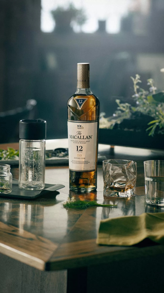 The Macallan Nurtured by Nature with Every Step Photography Double cask bottle