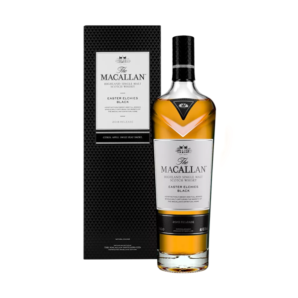 The Macallan Easter Elchies Black botte and pack 2018