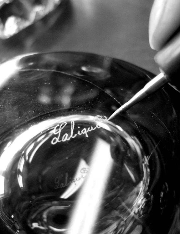 The Macallan M Black Decanter Lalique Signature Engraving