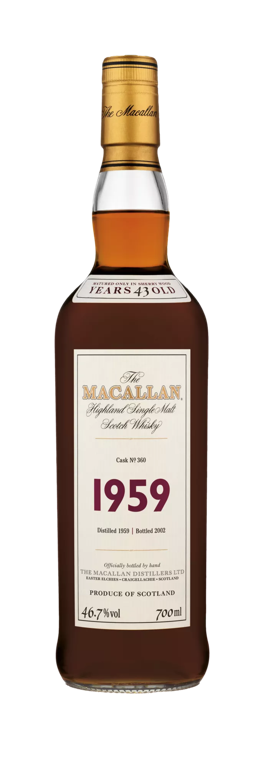 The Macallan fine and rare whisky bottle