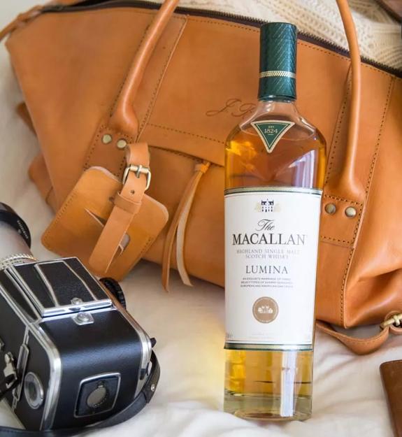 The Macallan Lumina Bottle and Camera