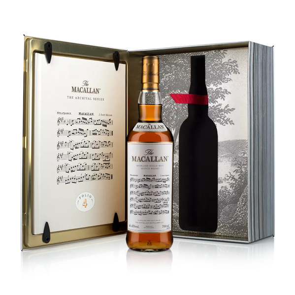 The Macallan Archival Series Folio 4 Open Back and Bottle Shot 700ml