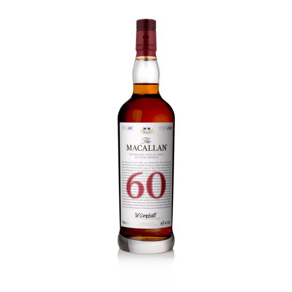 The Macallan 60 year old whisky bottle