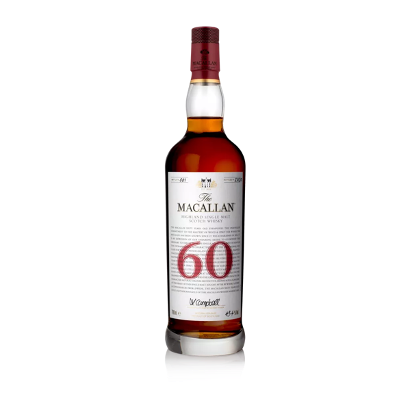 The Macallan 60 year old whisky bottle