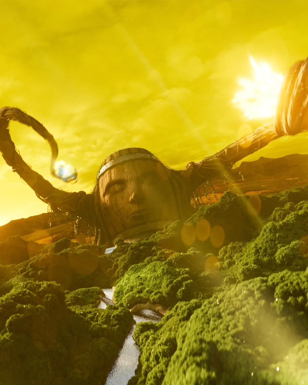 Still from The Macallan TIME : SPACE Sherry Cask film: Caskera, the cask at the centre of its world, awakening